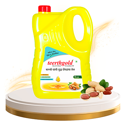 Teerthgold's Cold Pressed Groundnut Oil 5 Litre Pack