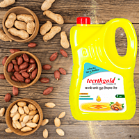 Teerthgold's Cold Pressed Groundnut Oil 5 Litre Pack Teerthgold's Cold Pressed Groundnut Oil 5 Litre Pack
