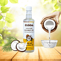 Teerthgold's Cold Pressed Coconut Oil 1 Liter Pack Teerthgold's Cold Pressed Coconut Oil 1 Liter Pack