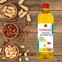 Teerthgold's Cold Pressed Groundnut Oil 2 Litre Pack Teerthgold's Cold Pressed Groundnut Oil 2 Litre Pack